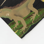 爬虫類、トカゲ類、両生類のパターン フリースブランケット (角)