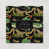 爬虫類・トカゲ・両生類ペット動物店 スクエア名刺 (正面)