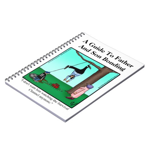 父おもしろいと息子の絆ユーモア手帳 ノートブック (左側)