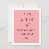 父おもしろいの日いけなは シーズンカード (正面)