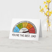 父おもしろいの日いびきカード カード (黄色い花)