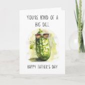 父おもしろいの日があなたは大きなディルパン カード (正面)