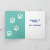 父おもしろいの日に猫から猫パパを探す カード (内部)