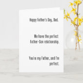 父おもしろいの日のカード カード (黄色い花)