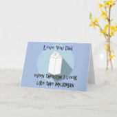 父おもしろいの日のカード – ミルクマン カード (黄色い花)