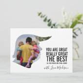 父おもしろいの日のカード 招待状 (スタンド正面)