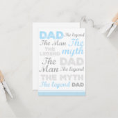 父おもしろいの日のカード、神話パパ カード (正面/裏面インサイチュ)
