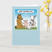 父おもしろいの日のカード：群から カード (黄色い花)