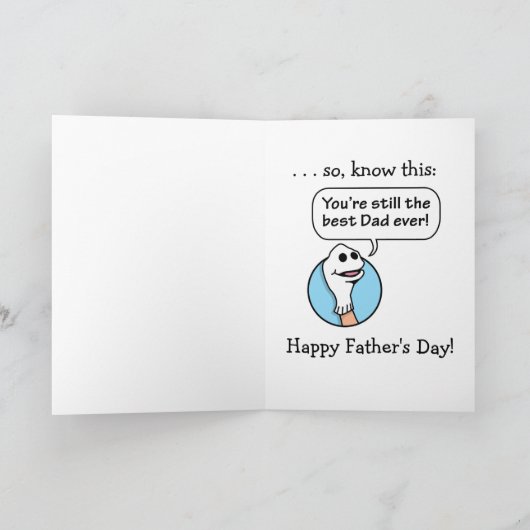 父おもしろいの日のカード： Cavemen カード (内部)