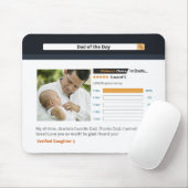 父おもしろいの日のトップ評価パーソナライズ マウスパッド (マウス)