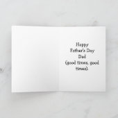 父おもしろいの日のユーモアあいさつカード カード (内部)
