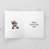 父おもしろいの日のユーモアあいさつカード カード (内部)