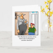 父おもしろいの日のユーモアあいさつカード カード (黄色い花)