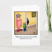 父おもしろいの日のユーモアあいさつカード カード (正面)