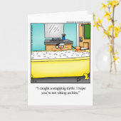 父おもしろいの日のユーモアあいさつカード カード (黄色い花)