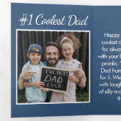 父おもしろいの日の写真栄養 三つ折りカード (内部最初)