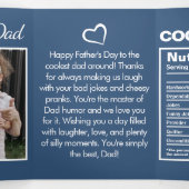 父おもしろいの日の写真栄養 三つ折りカード (内部中)