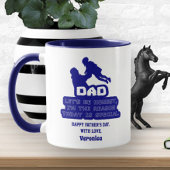 父おもしろいの日の名パーソナライズされた前 マグカップ