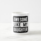 父おもしろいの日の娘または妻からのマグギフト コーヒーマグカップ (中央)