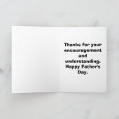 父おもしろいの日の挨拶状 カード (内部)