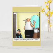 父おもしろいの日の挨拶状 カード (黄色い花)