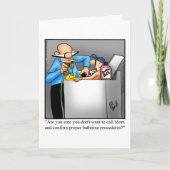 父おもしろいの日の挨拶状 カード (正面)