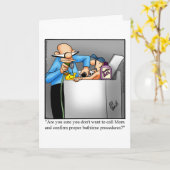 父おもしろいの日の挨拶状 カード (黄色い花)