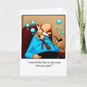 父おもしろいの日の挨拶状 カード (正面)