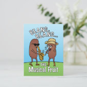 父おもしろいの日の豆のジョーク ポストカード (スタンド正面)