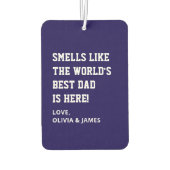 父おもしろいの日はパパのギフトをガグ カーエアーフレッシュナー (裏面)