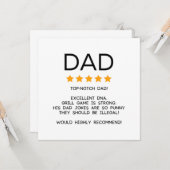 父おもしろいの日またはパパ誕生日 カード (正面/裏面インサイチュ)