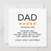父おもしろいの日またはパパ誕生日 カード (正面)