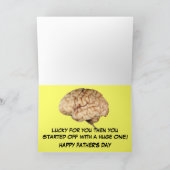 父おもしろいの日をスローガン カード (内部)