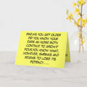 父おもしろいの日をスローガン カード (黄色い花)