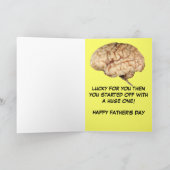 父おもしろいの日をスローガン カード (内部)