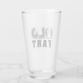 父おもしろいの日オールドファルトタイポグラフィ タンブラーグラス (裏面)