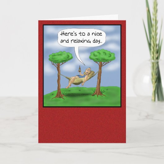 父おもしろいの日カリラックスード カード (正面)