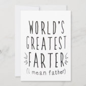 父おもしろいの日カード、誕生日プレゼント シーズンカード (正面)