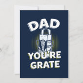 父おもしろいの日キッズフォト素晴らしパパGag カード (正面)