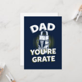 父おもしろいの日キッズフォト素晴らしパパGag カード (正面/裏面インサイチュ)