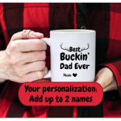 父おもしろいの日ギフト最高のBuckinパパ堅牢 コーヒーマグカップ