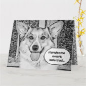 父おもしろいの日コルギ カード (黄色い花)