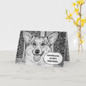 父おもしろいの日コルギ カード (黄色い花)