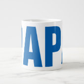 父おもしろいの日ジャンボマグパパ|パパ ジャンボコーヒーマグカップ (正面)