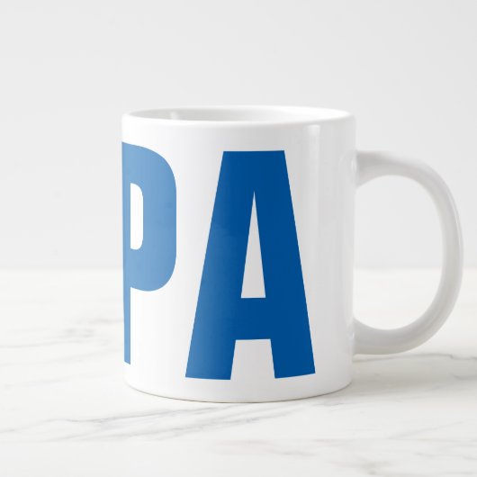 父おもしろいの日ジャンボマグパパ|パパ ジャンボコーヒーマグカップ (右)