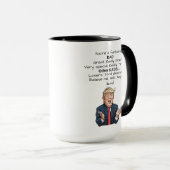 父おもしろいの日トランプ本当にコーヒ素晴らしーマグ マグカップ (正面右)