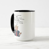 父おもしろいの日トランプ本当にコーヒ素晴らしーマグ マグカップ (正面左)
