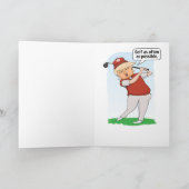 父おもしろいの日トランプ・ゴルフ カード (内部)