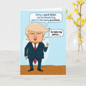 父おもしろいの日トランプ・ゴルフ カード (黄色い花)