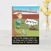 父おもしろいの日ナッティリスのカード カード (黄色い花)